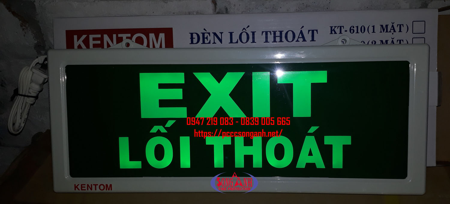 Đèn exit thoát hiểm Kentom KT610-10